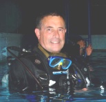 Beppe Gardenghi in piscina .Foto di A.Occhi